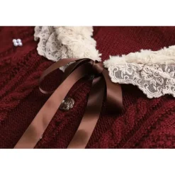 Ruffled Doily Red Cape