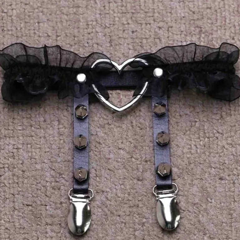 Ruffled Garter Belt