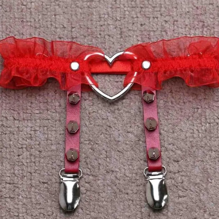 Ruffled Garter Belt