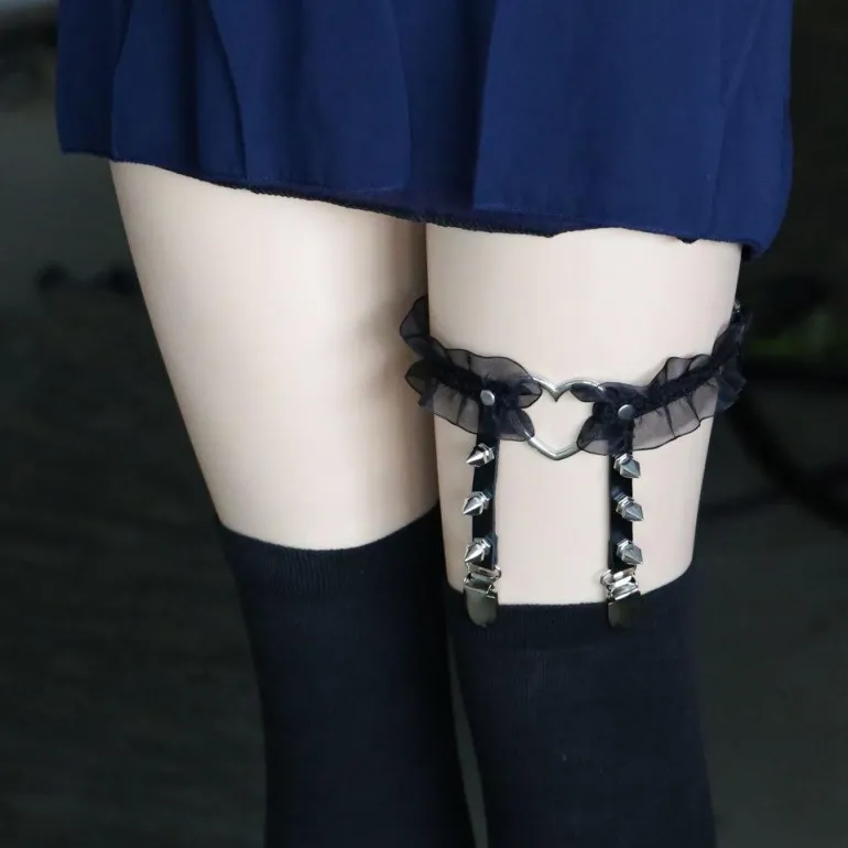 Ruffled Garter Belt