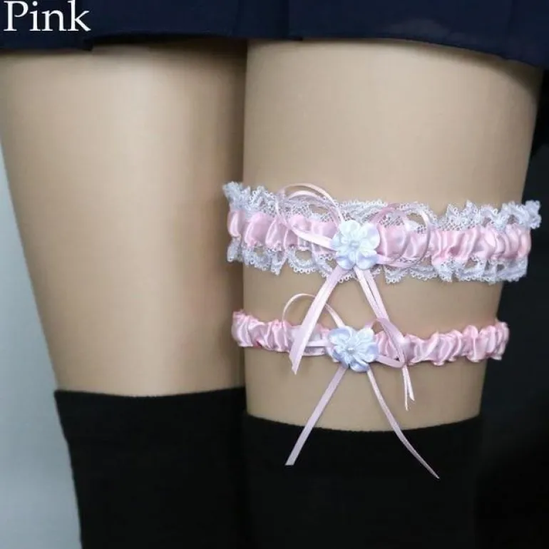 Ruffled Garter Belt Set