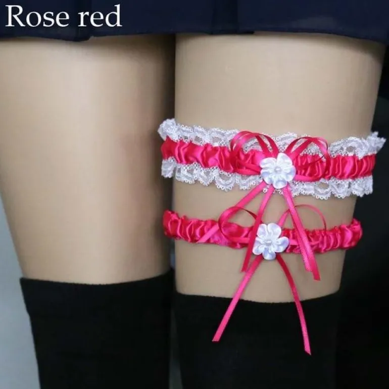 Ruffled Garter Belt Set