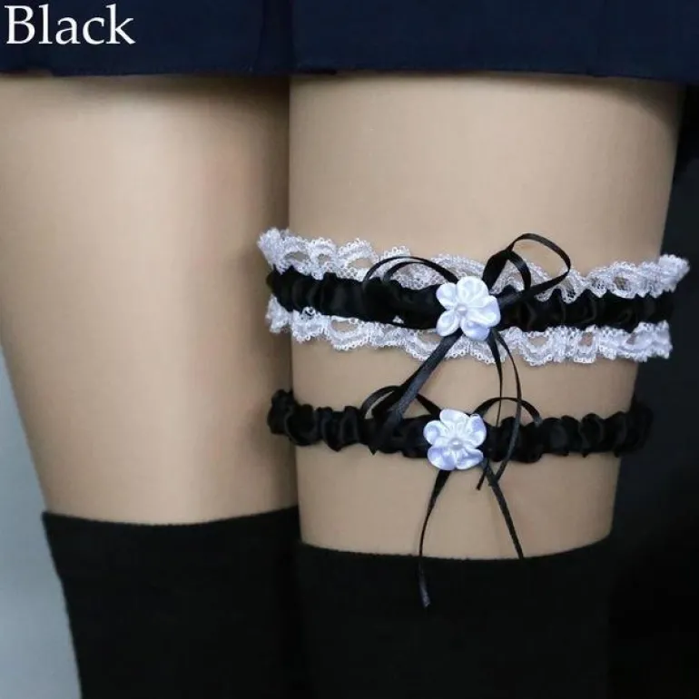 Ruffled Garter Belt Set