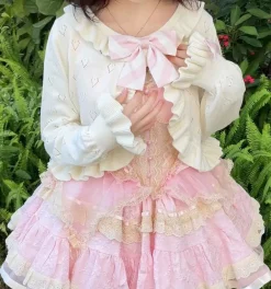 Ruffled Heart Cardigan