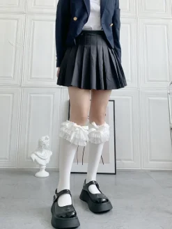 Ruffled Knee Socks