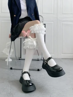 Ruffled Knee Socks