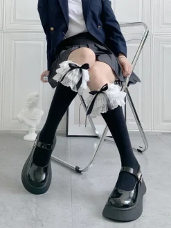 Ruffled Knee Socks