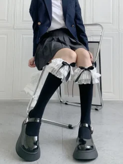 Ruffled Knee Socks