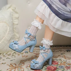 Ruffles & Pearls High Heels