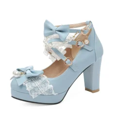 Ruffles & Pearls High Heels