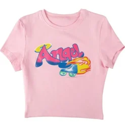 90s Angel Crop Top