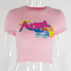 90s Angel Crop Top
