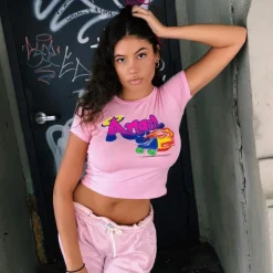 90s Angel Crop Top