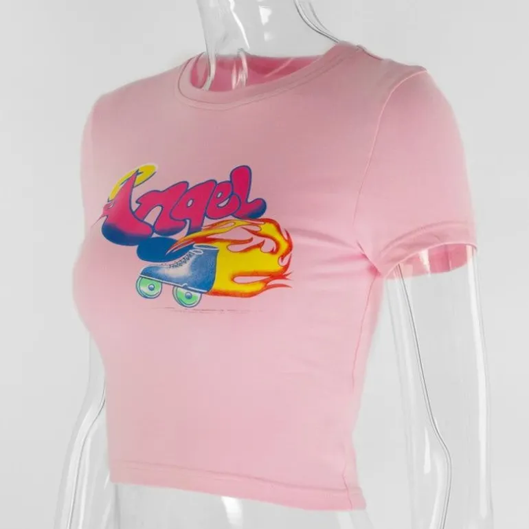 90s Angel Crop Top