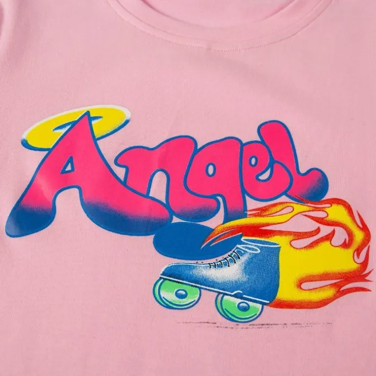 90s Angel Crop Top