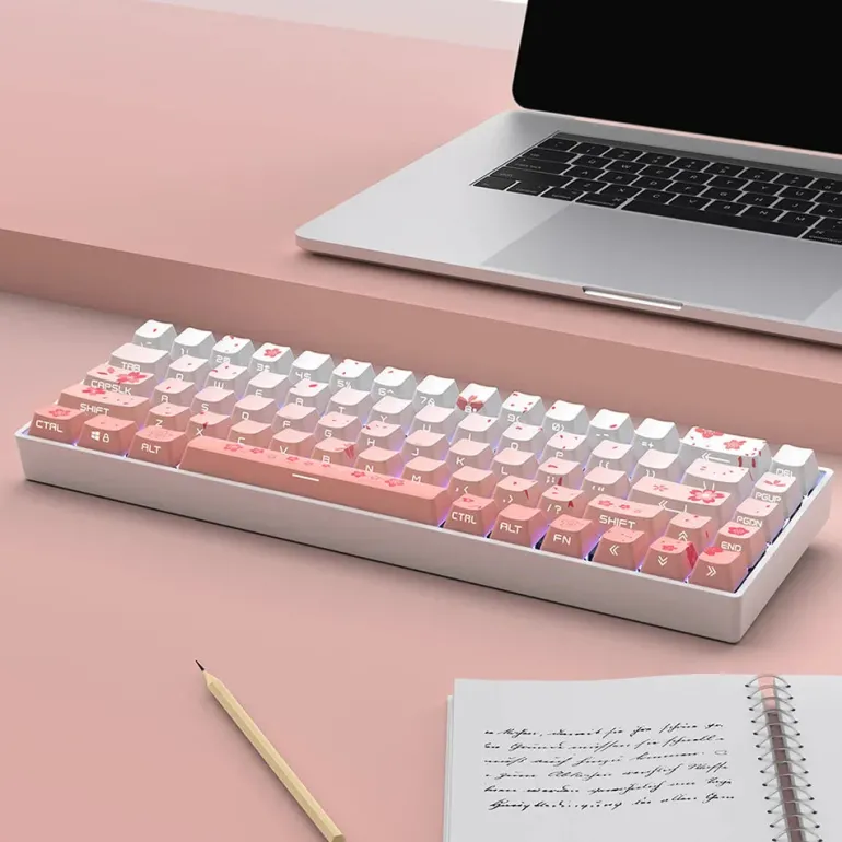 Sakura Blossom Backlit Key Caps Full Set