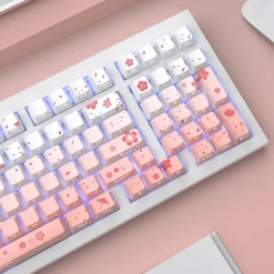 Sakura Blossom Backlit Key Caps Full Set