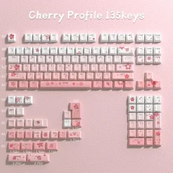Sakura Blossom Backlit Key Caps Full Set