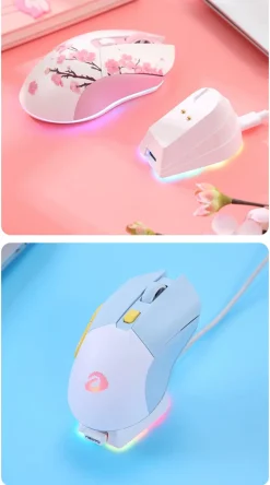 Sakura Blossom Gaming Mouse