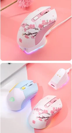 Sakura Blossom Gaming Mouse