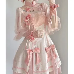Sakura Cheongsam Kimono Dress