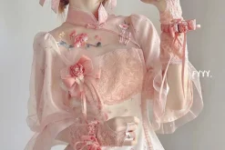 Sakura Cheongsam Kimono Dress
