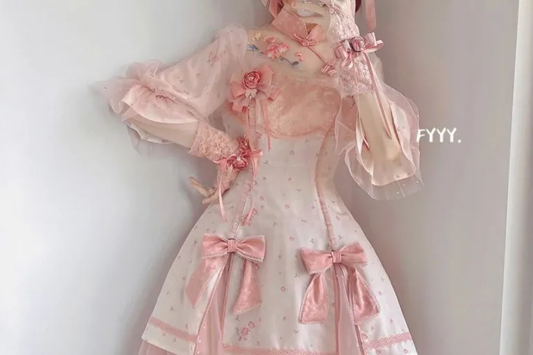 Sakura Cheongsam Kimono Dress