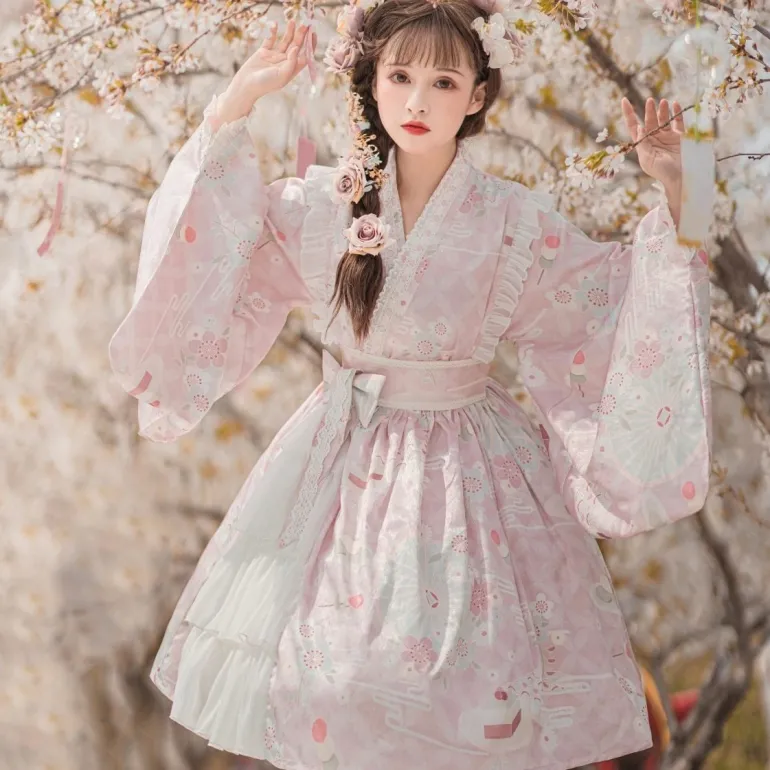 Sakura Kimono Dress