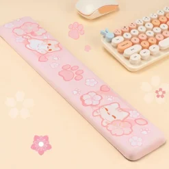 Sakura Neko Keyboard Wrist Rest