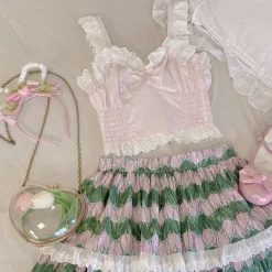 Satin Angeldoll Bustier Crop Top