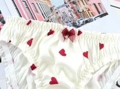Satin Heart Panties