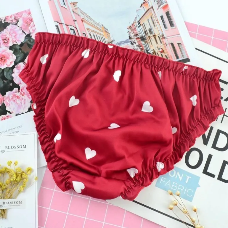 Satin Heart Panties