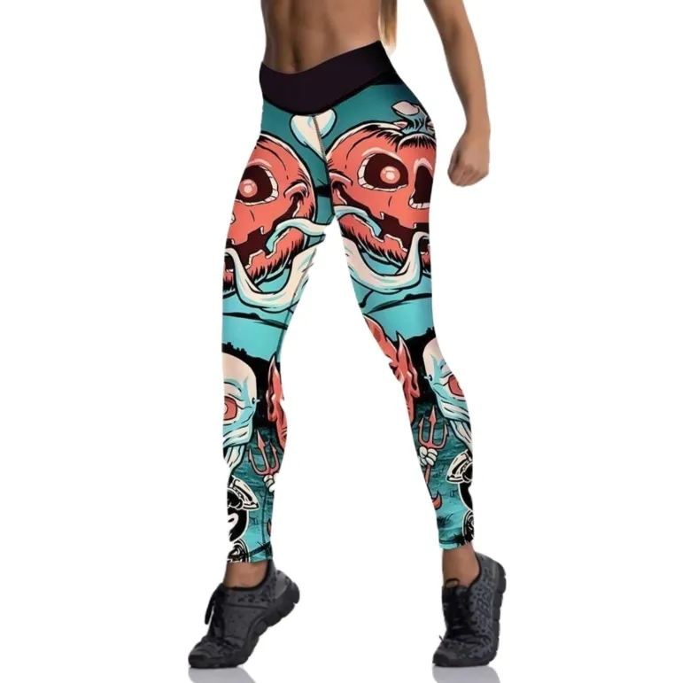 Screaming Pumpkin Leggings