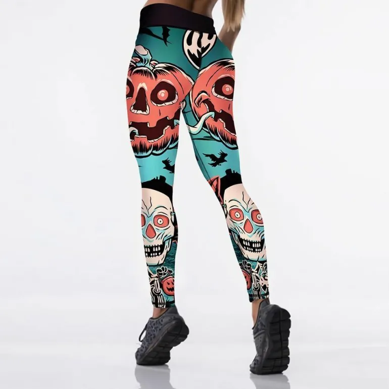 Screaming Pumpkin Leggings