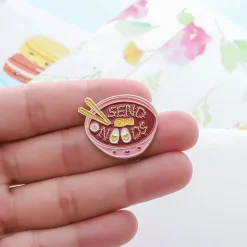 Send Noods Enamel Pin
