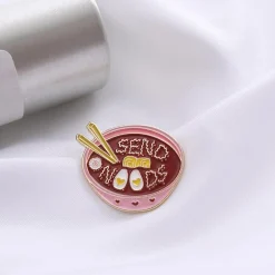 Send Noods Enamel Pin