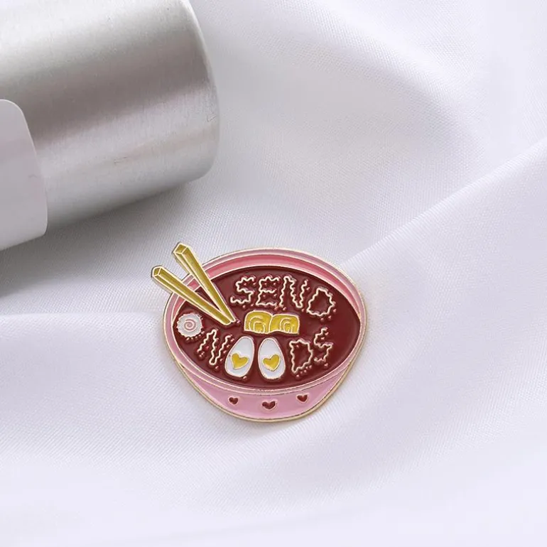 Send Noods Enamel Pin