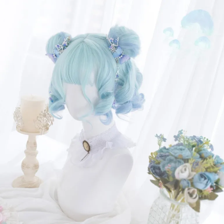 Shades Of Blue Bob Wig