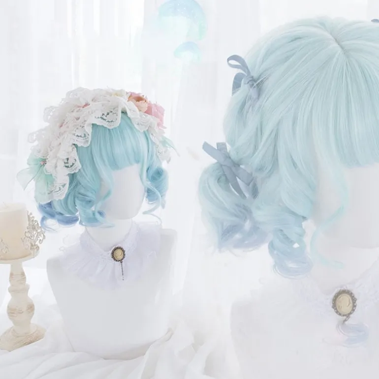 Shades Of Blue Bob Wig