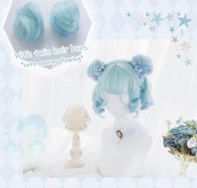Shades Of Blue Bob Wig