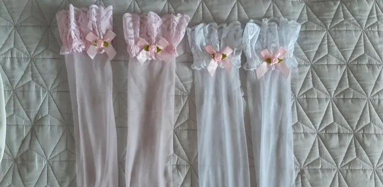 Sheer Babygirl Bow Stockings
