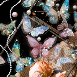 Shimmering Butterfly Stickers
