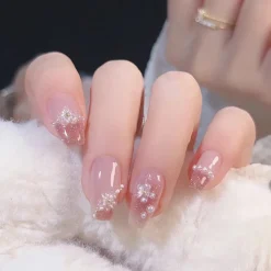 Short Angelic Press On Nails