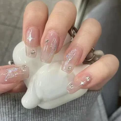 Short Angelic Press On Nails