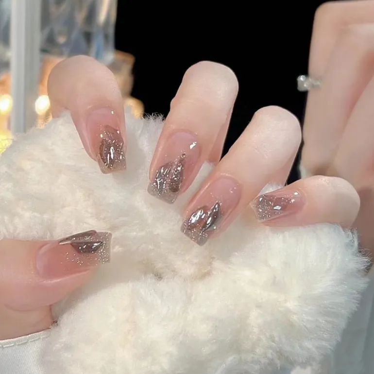 Short Angelic Press On Nails
