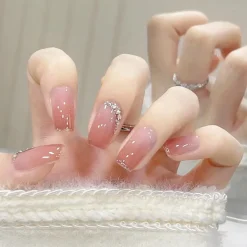 Short Angelic Press On Nails