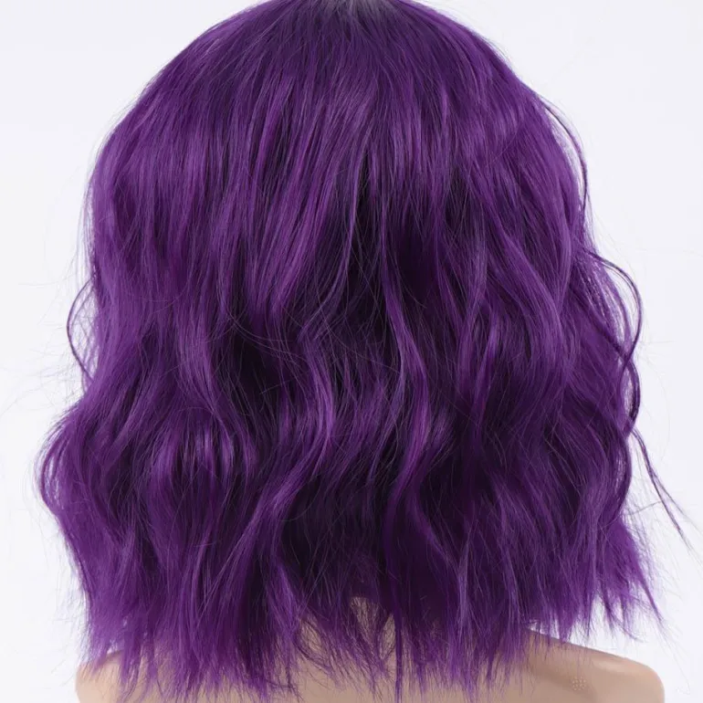 Short Wavy Pastel Wig