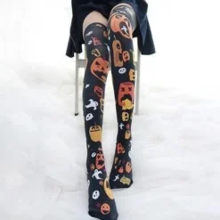Sickly Pumpkin Stockings