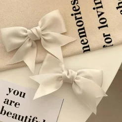 Silk Ribbon Bow Hair Clips
