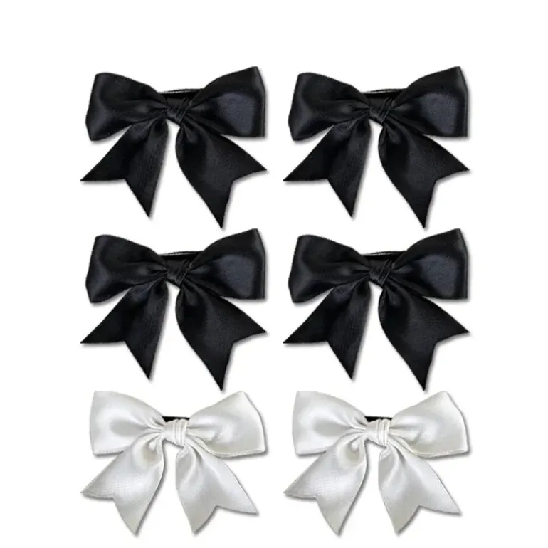Silk Ribbon Bow Hair Clips